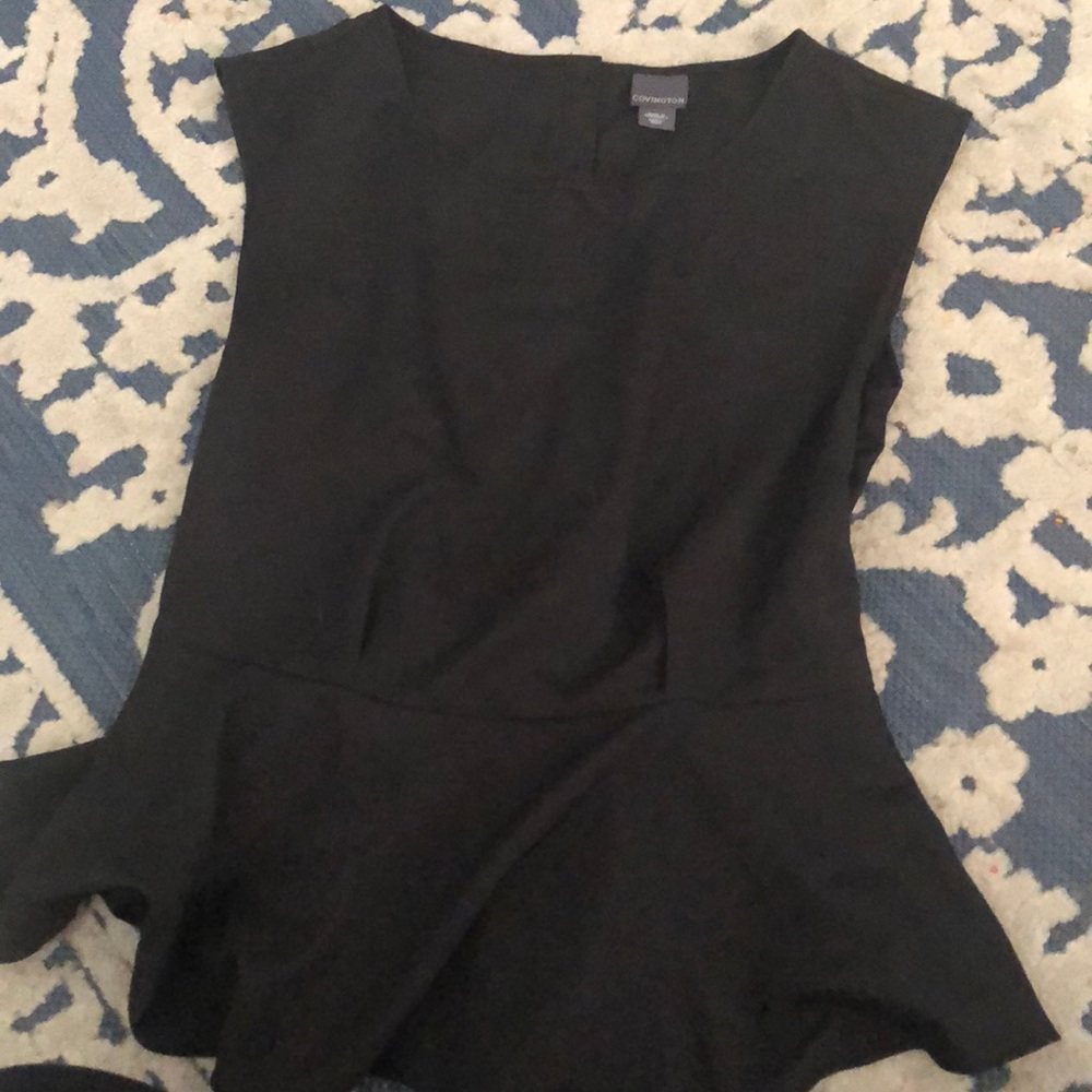 Black fitted Flare shirt